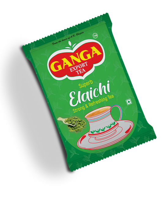 Ganga Cardamon Chai | Natural Elaichi Tea | 100% Organic Elaichi | Asli Elaichi Chai | 100% Natural Tea | 250 gms Pack of 1